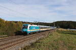 183 003 auf dem Weg nach München am 29. Oktober 2023 bei Artlkofen.