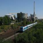 183 001 mit einem Alex am 9.9.2008 in Regensburg.