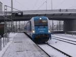 183 004 mit ALEX fhrt in Regensburg Hbf ein! 