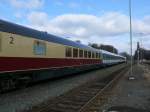 Ein TEE Speisewagen am ALEX nach Hof Hbf in Marktredwitz! 8.2.2009