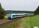 ALEX 223 064 ARRIVA-Lnderbahnexpress mit ALX 84115 Hof - Mnchen, KBS 855 Regensburg - Weiden - Hof, fotografiert bei Escheldorf am 21.09.2011