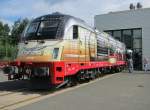 2.6.2012 10:29 183 001 ,,Adler`` ,,175 Jahre Deutsche Eisenbahn`` der Vogtlandbahn/ALEX bei einer Lokausstellung am Tag der offenen Tr im Betriebshof der Vogtlandbahn in Neumark (Vogtland).