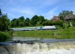 183 004 mit einem ALX am 28.05.2013 bei Moosburg.