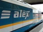 ALEX Logo am 08.08.15 in München Hbf 