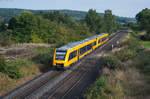 1648 208 als OPB79734 von Regensburg nach Marktredwitz kurz vor dem Zielbahnhof bei Reutlas, 03.09.2016