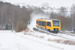 1648 205 als OPB 79737 von Marktredwitz nach Regensburg Hbf bei Lengenfeld, 04.01.2017