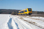 1648 711 als OPB 79735 von Marktredwitz nach Regensburg Hbf bei Oberteich, 13.02.2017