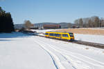 1648 703 als OPB 79731 von Marktredwitz nach Regensburg Hbf bei Pechbrunn, 13.02.2017