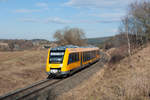 1648 702 als OPB 20879 aus Hof über Cheb nach Marktredwitz bei Seußen, 27.02.2017