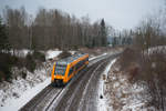 1648 207 als OPB 79728 von Regensburg Hbf nach Marktredwitz bei Wiesau, 25.01.2019