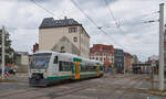 Am 20.09.2021 war VT152 der Vogtlandbahn GmbH als VBG 80229 unterwegs von Zwickau Zentrum nach Adorf.