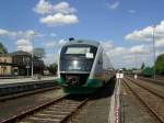 Ein Desiro der Vogtlandbahn am 12.05.2008 in Neuenmarkt-Wirsberg.