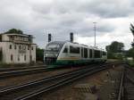 VT17 der Vogtlandbahn am 8.7.2008 in Schwandorf.