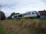 Vogtlandbahn in Weiden auf der Fahrt nach Hof. (08/08)