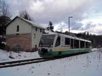 VT36 als VBG83146 in Klingenthal, 13.3.09