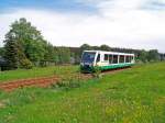 VT38 als VBG83120 erreicht Muldenberg-Floplatz, 23.5.09.