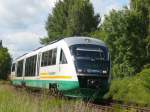 Vt 10A  Stadt Hof  mit der Vogtlandbahn richtung Hof Hbf aus Regensburg Hbf kurz vor Wiesau (Oberpf), 10.6.2009