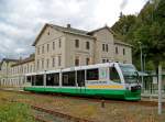 654 036 (VT36) als VBG83119 in Klingenthal, 4.9.09.