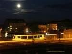 Der Mond war es, der mich am Abend des 3.11.2009 auf den Luftsteg am Hofer Hbf lockte.