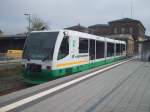 Vogtlandbahn nach Adorf, im Bahnhof Hof.(31.10.09)