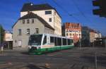 VT31 verläßt die Hst. Zwickau-Zentrum, als 83113 nach Sokolov, am 28.09.2008