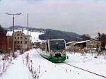 654 044 (VT44) als VBG83120 in Klingenthal, 10.1.010.