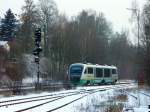 Einfahrt frei fr die VGB nach Oberkotzau.