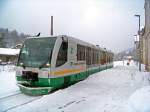 654 042 (VT42) als VBG83111 in Klingenthal, 29.1.010.