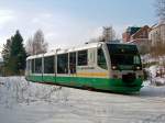 654 042 (VT42) als VBG83119 in Klingenthal, 7.2.010.