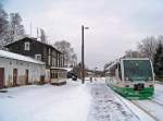 654 040 (VT40) als VBG83110 in Voigtsgrn, 15.2.010.