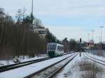 VBG 81923 von Hof nach Regensburg bei der Einfahrt in Wiesau (Oberpf), 28.02.2010