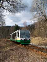 654 043 (VT43) als VBG83115 in Zwota, 6.4.010.