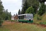 654 036 (VT36) als VBG83115 in Zwota-Zechenbach, 13.7.010.