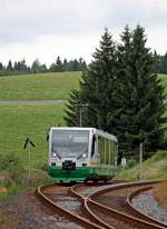 654 036 (VT36) als VBG83144 in Zwotental, 13.7.010.