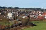 Ein Regiosprinter der Vogtlandbahn fhrt im Auftrag der DB aus Untersteinach (Bei Stadtsteinach) aus.