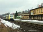 Exotentreffen im Bahnhof Oberkotzau am 18.01.2011.