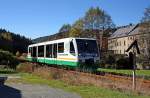 654 032 (VT32) als VBG83117 Zwickau - Graslitz ( - Falkenau) in Zwota, 10.10.010.