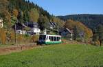 654 039 (VT39) als VBG83119 Zwickau - Graslitz in Zwota-Zechenbach, 10.10.010.