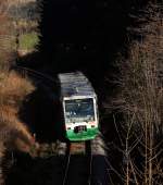 654 045 (VT45) als VBG83220 Hof - Adorf(V) in Zwotental, 31.10.010.