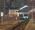 654 040 (VT40) als VBG20805 Zwickau - Graslitz in Klingenthal, 22.3.011.