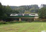 Vogtlandbahn Desiro VT 25 als VBG 81113 Hof - Schwandorf,   KBS 855 Regensburg - Weiden-Hof, fotografiert bei Windischeschenbach am 21.09.11 