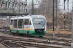 VT 24 erreicht am 26.12.2011 sein Ziel den Hauptbahnhof Zwickau.