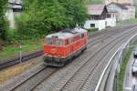 SVG 2143.21 im Dienste der VBG rangiert am 12.05.2012 in Immenstadt um spter den Alex nach Oberstdorf zu bernehmen.