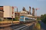 223 067 mit ALX357 am frhen Morgen des 24.07.2012 in Sulzbach-Rosenberg-Htte