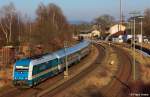 ALEX / VBG 223 066 vor ALX 354 Prag - Mnchen, KBS 875 Furth im Wald - Schwandorf, fotografiert bei der Durchfahrt Bhf.