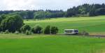 Das Vogtland....unendliche Weiten - 

Wir schreiben das Jahr 2011 (19 Mai ). Das Raumschiff Regiosprinter VT 37 der Vogtlandbahn ist auf dem Weg die Galaxie KBS 530/545 bis Hof zu erkunden.
Bei Drochaus zwischen Mehltheuer und Schnberg.