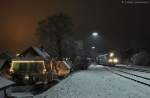 VT08 als DPN92083 am 01.12.2012 in Schnaittenbach. (Strecke Amberg - Schnaittenbach). Der Zug war anlsslich der 3. Adventsfahrten des Vereins Amberger Kaolinbahn auf der Strecke unterwegs.