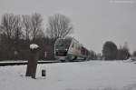 VT08 als DPN91904 am 02.12.2012 in Hirschau. (Strecke Amberg - Schnaittenbach). Der Zug war anlsslich der 3. Adventsfahrten des Vereins Amberger Kaolinbahn auf der Strecke unterwegs.