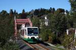 654 042 (VT42) als VBG20817 Zwickau - Graslitz (- Falkenau) in Klingenthal, 30.09.2011.