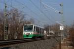 Vogtlandbahn unterwegs im vogtländischen Plauen am 18.03.2016.